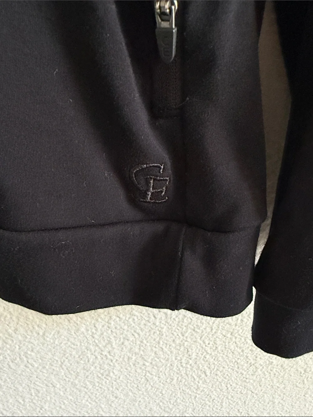 Cozy Earth Black Quarter-Zip Sweater Sweatshirt Unisex Sz M